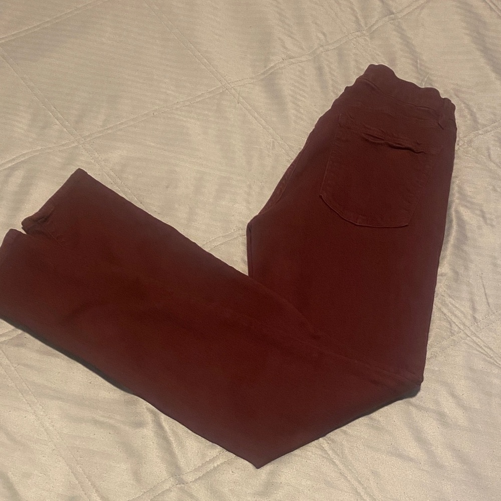 Good American Maroon Women’s High Waist Jeggings Size 10/30